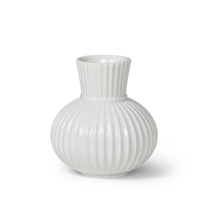 Lyngby Tura Vase, H 14,5 cm, in weiß von Lyngby Porcelæn