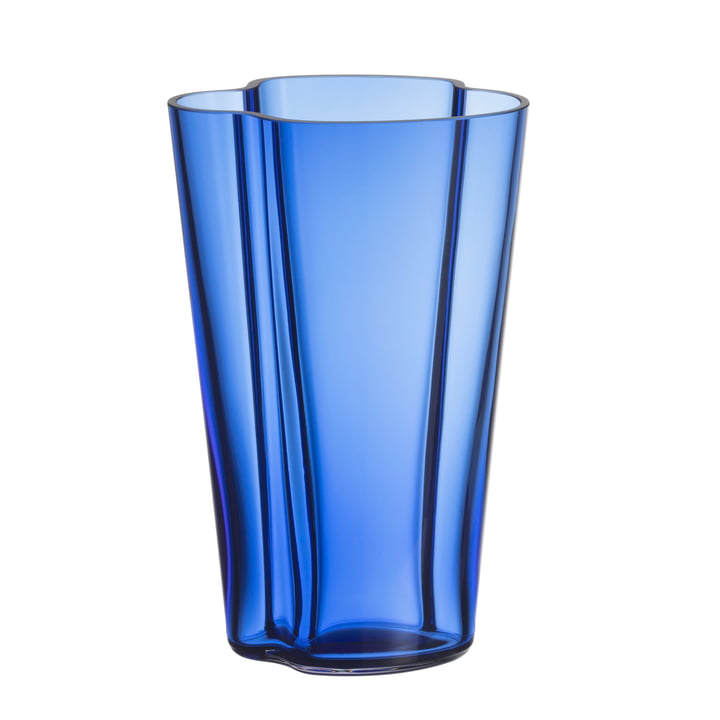 Aalto Vase Finlandia 220 mm, ultramarin blau von Iittala