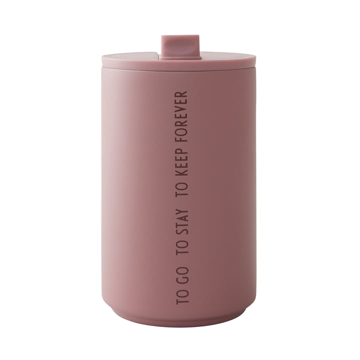 Thermo Cup 0.35 l, To Go To Stay To Keep Forever in ash rose von Design Letters