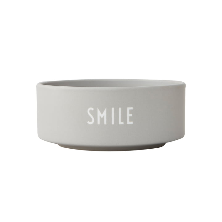 Snack Schale Smile in cool gray von Design Letters