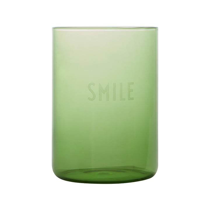 AJ Favourite Trinkglas in Smile / grün von Design Letters.