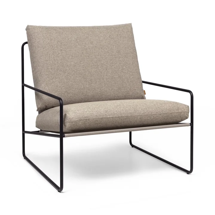 Desert Outdoor Sessel, schwarz / dark sand von Ferm Living