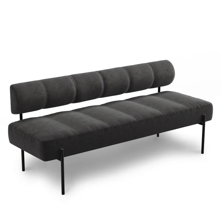 Daybe Dining Sofa von Northern in der Fabe schwarz / dunkelgrau (Kvadrat Brusvik 08)