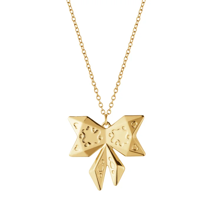 Ornament Anhänger 2022 Bow, gold von Georg Jensen