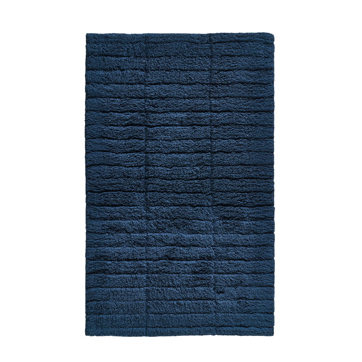 Soft Tiles Badezimmermatte, 80 x 50 cm, dunkelblau von Zone Denmark