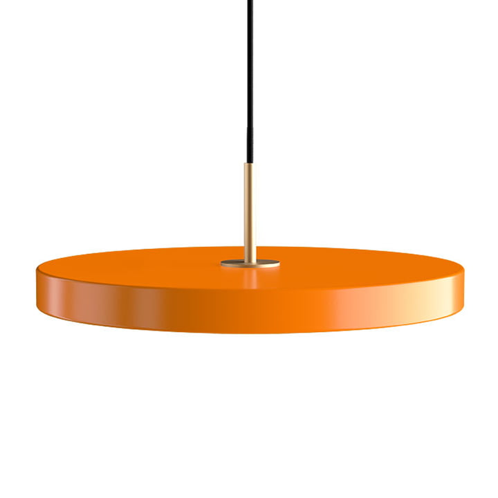 Die Asteria Pendelleuchte LED von Umage, Messing / nuance orange