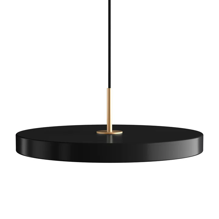 Die Asteria Pendelleuchte LED von Umage in Messing / schwarz
