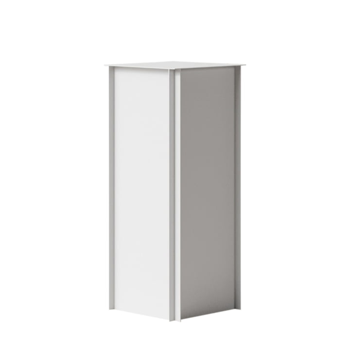 Pedestal Beistelltisch / Podest 65 von Nichba Design in der Farbe weiß