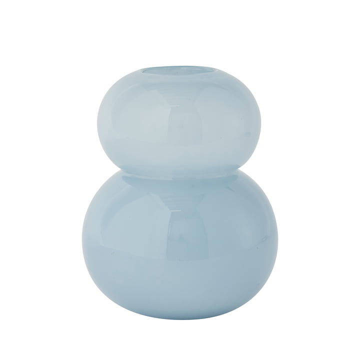 Lasi Vase small H 23 cm von OYOY in ice blue