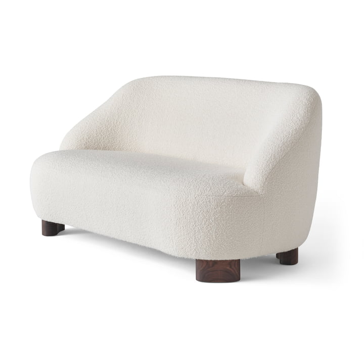 Margas LC3 2-Sitzer Sofa, Walnuss / elfenbein (Karakorum 001) von &Tradition