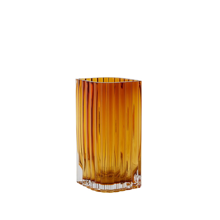 Folium Vase von AYTM in der Farbe amber