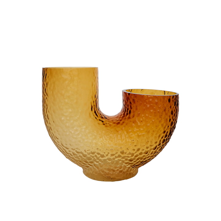 Arura Vase Medium von AYTM in der Farbe amber