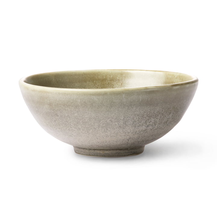 Home Chef Ceramics Schale von HKliving in der Ausführung Salat bowl in der Farbe rustic green / grey