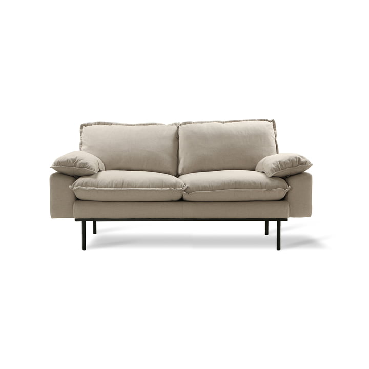 Retro 2-Sitzer Sofa von HKliving in der Farbe beige