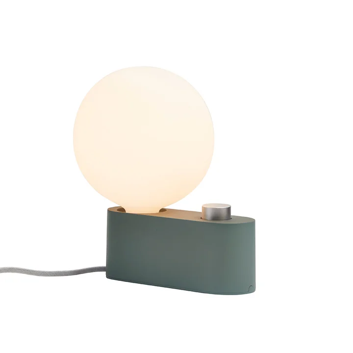 Alumina Tischleuchte, sage inklusive Sphere IV LED-Leuchtmittel E27 8W, Ø 15 cm, weiß matt von Tala