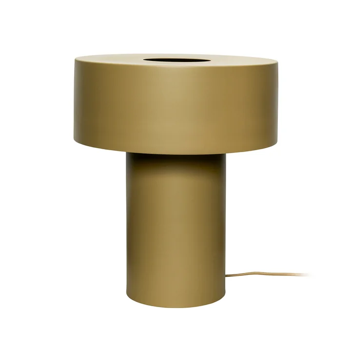 Aki Tischleuchte von Hübsch Interior in der Farbe khaki