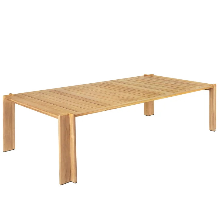 Atmosfera Dining Table Outdoor, 105 x 281 cm, teak von Gubi