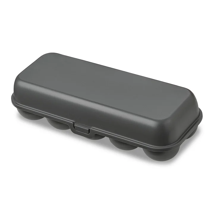 Eggs to go Mehrweg Eierbehälter, nature ash grey von Koziol