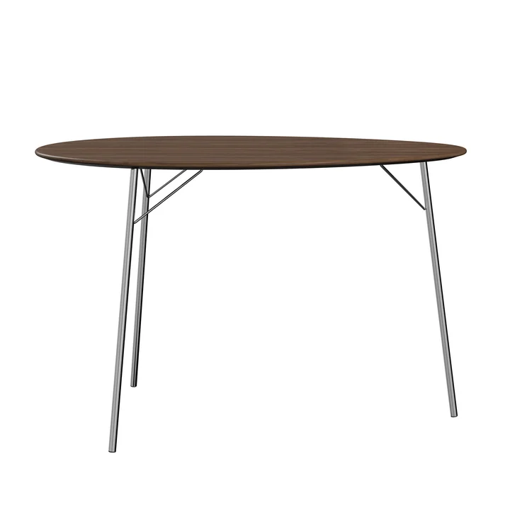 Egg Tisch, L 115 cm, Walnuss von Fritz Hansen