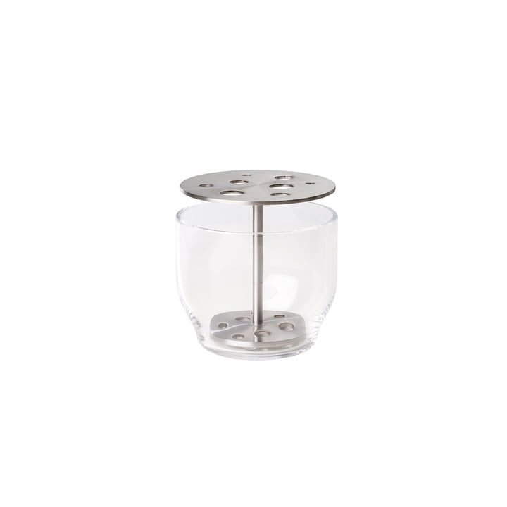 Ikebana Vase Small, Edelstahl / Glas von Fritz Hansen