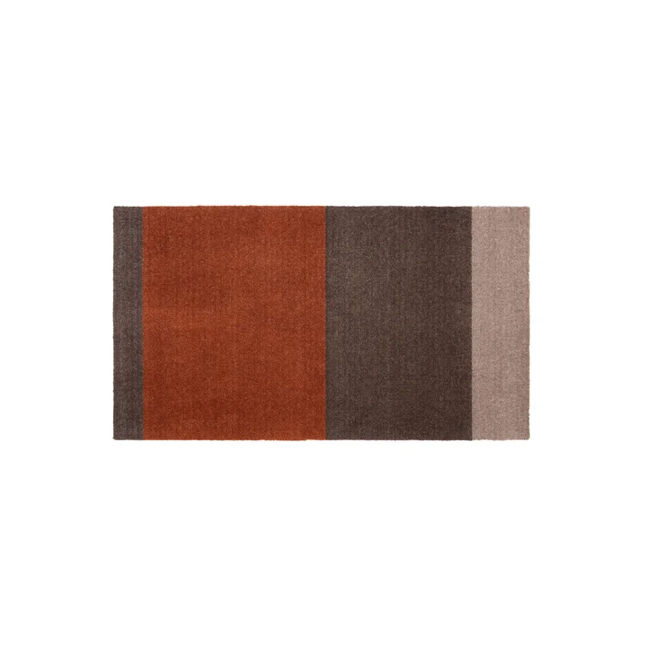 Stripes Horizontal Läufer, 67 x 120 cm, sand / braun / terracotta von Tica Copenhagen