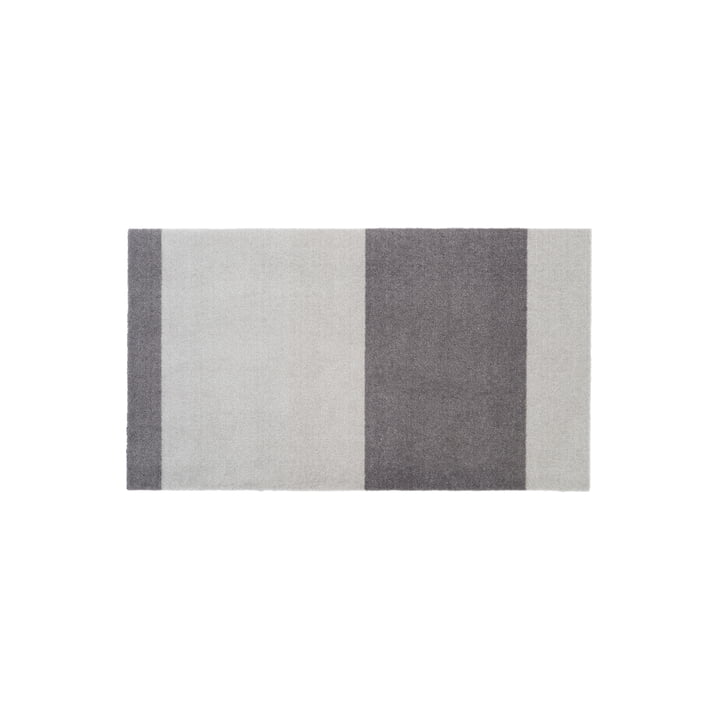 Stripes Horizontal Läufer, 67 x 120 cm, hellgrau / stahlgrau von Tica Copenhagen