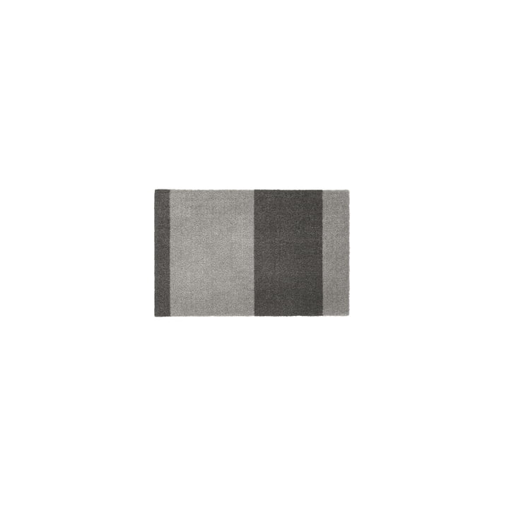 Stripes Horizontal Läufer, 40 x 60 cm, hellgrau / stahlgrau von Tica Copenhagen