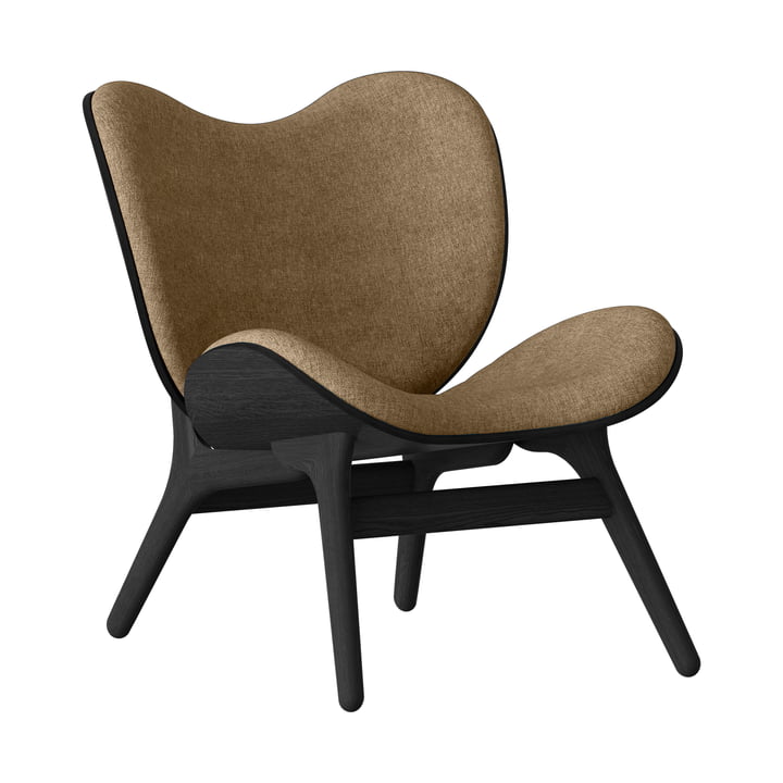 A Conversation Piece Sessel von Umage in der Ausführung Eiche schwarz / sugar brown