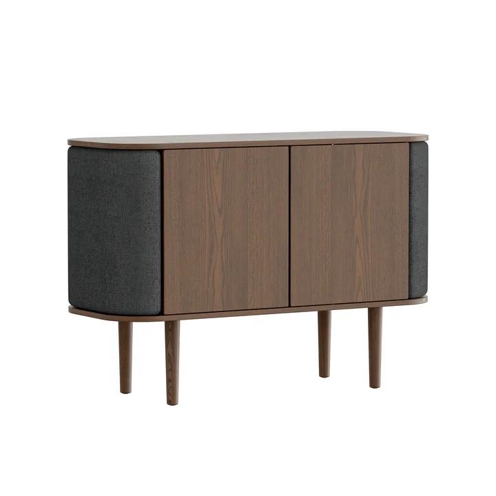 Treasures Sideboard mit 2 Türen von Umage in der Ausführung Eiche dunkel / shadow