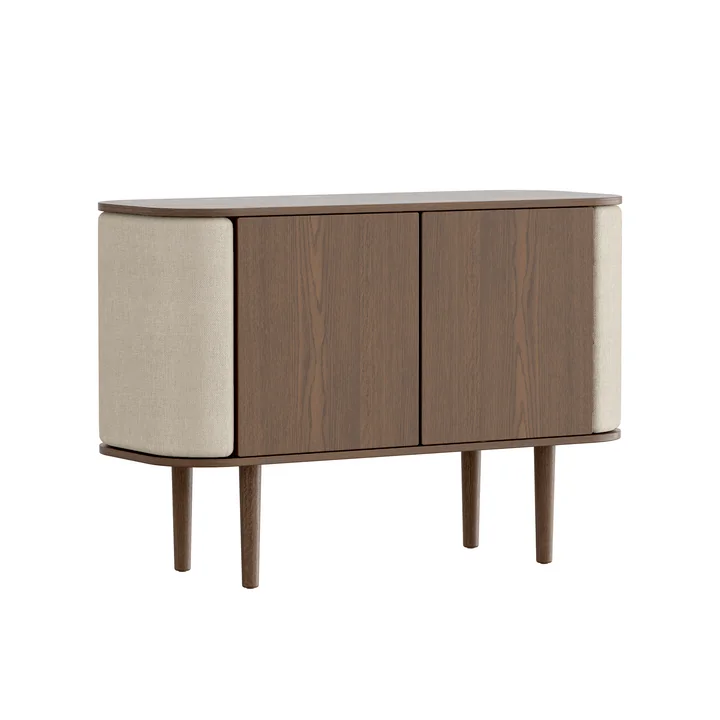 Treasures Sideboard mit 2 Türen von Umage in der Ausführung Eiche dunkel / white sands