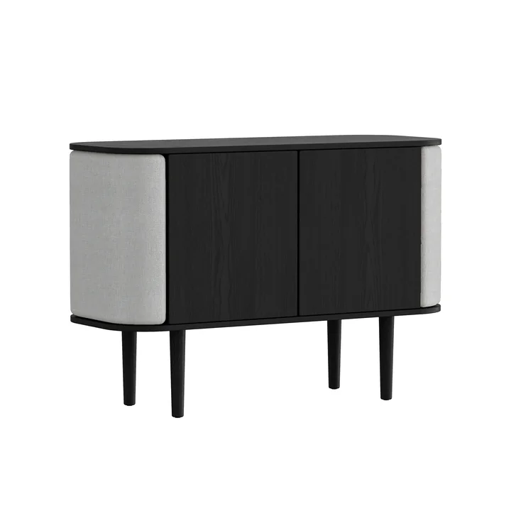 Treasures Sideboard mit 2 Türen von Umage in der Ausführung Eiche schwarz / sterling