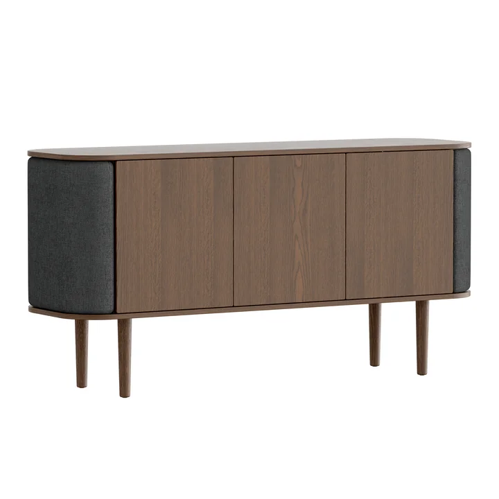 Treasures Sideboard mit 3 Türen von Umage in der Ausführung Eiche dunkel / shadow