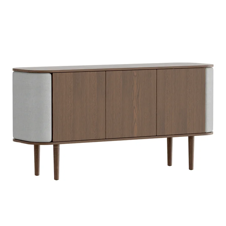 Treasures Sideboard mit 3 Türen von Umage in der Ausführung Eiche dunkel / sterling