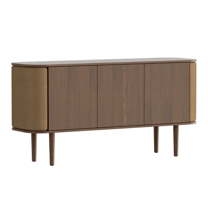 Treasures Sideboard mit 3 Türen von Umage in der Ausführung Eiche dunkel / sugar brown