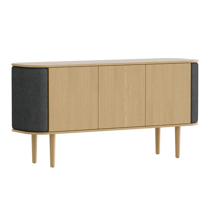 Treasures Sideboard mit 3 Türen von Umage in der Ausführung Eiche natur / shadow