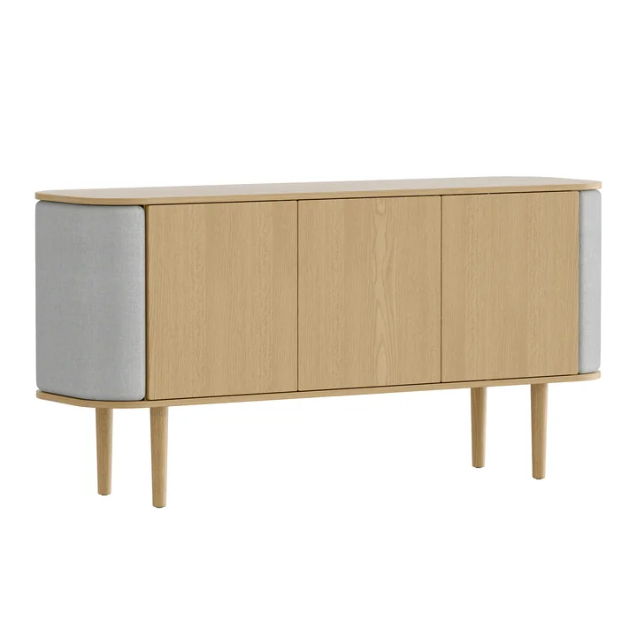 Treasures Sideboard mit 3 Türen von Umage in der Ausführung Eiche natur / sterling