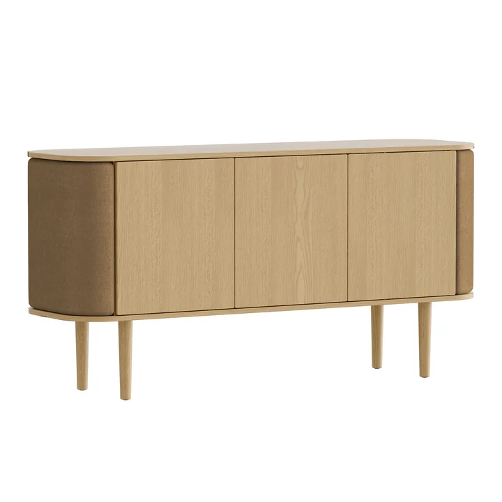 Treasures Sideboard mit 3 Türen von Umage in der Ausführung Eiche natur / sugar brown