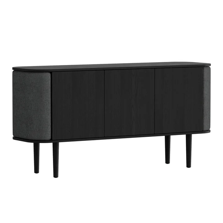 Treasures Sideboard mit 3 Türen von Umage in der Ausführung Eiche schwarz / shadow
