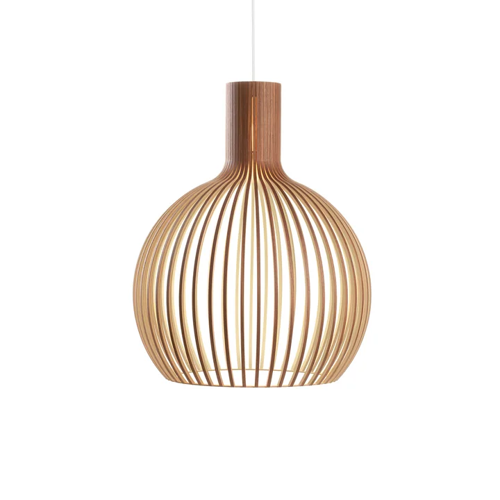 Octo Small 4241 Pendelleuchte Ø 45 x H 55 cm von Secto in Walnuss