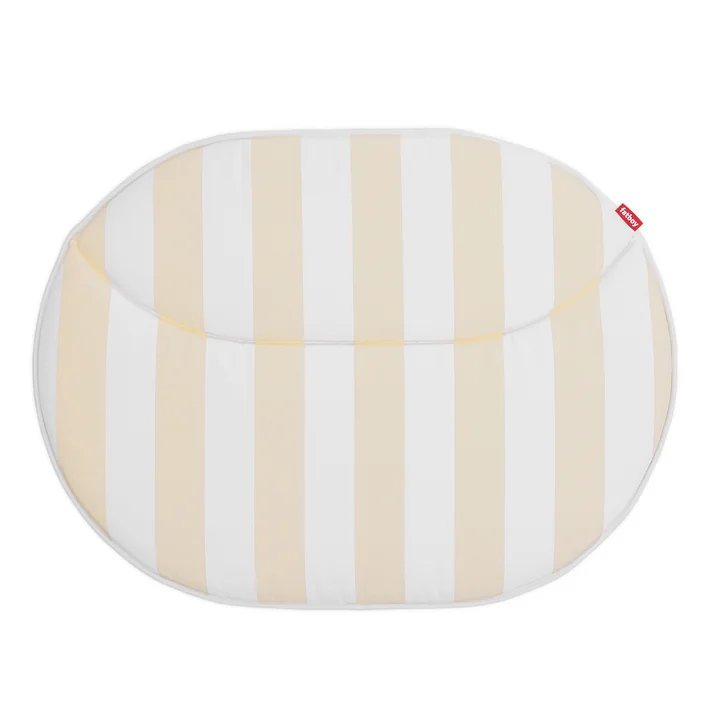 Netorious Sitzkissen von Fatboy in der Farbe stripe sandy beige