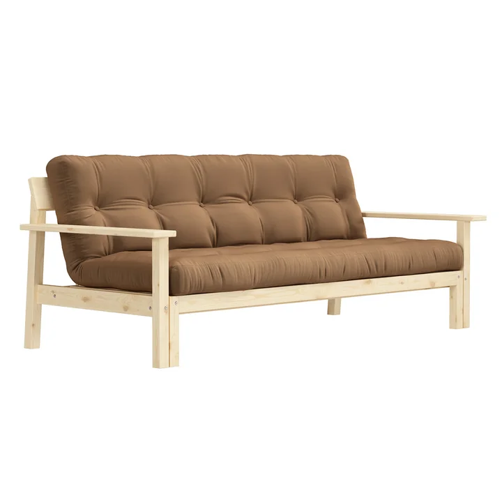 Unwind Schlafsofa, Kiefer natur / mocca (755) von Karup