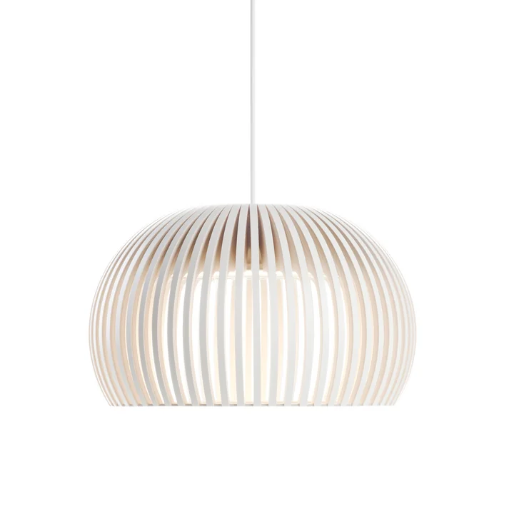 Atto 5000 LED-Pendelleuchte Ø 34 x H 21 cm von Secto in weiß