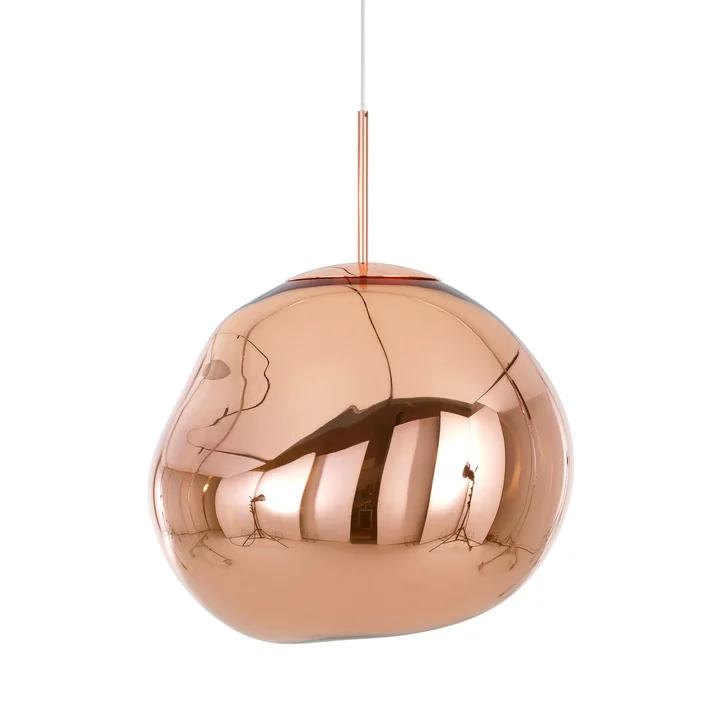 Melt LED-Pendelleuchte von Tom Dixon in Kupfer
