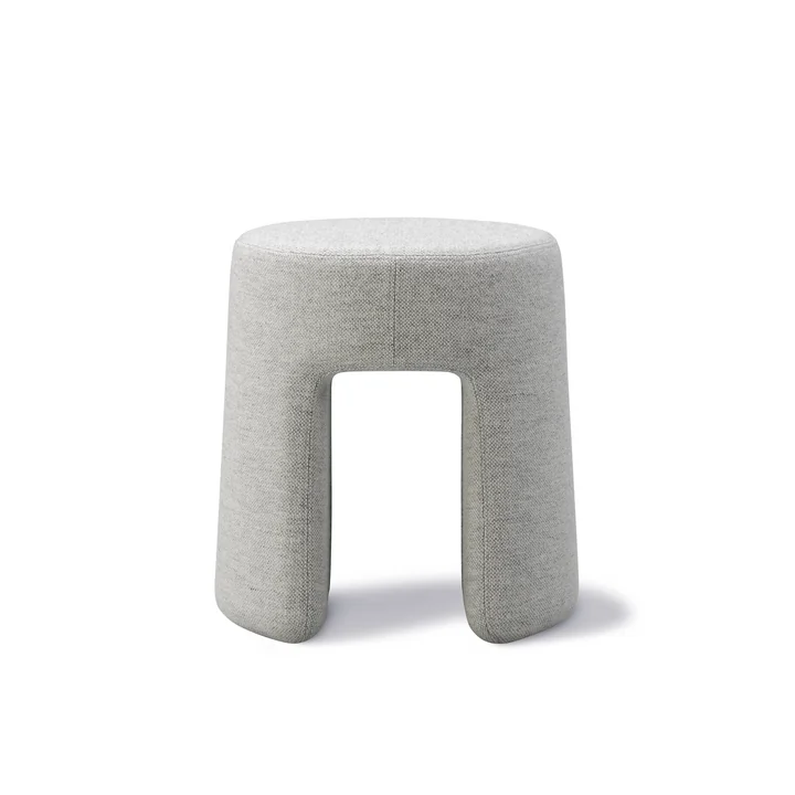 Sequoia Pouf Ø 40 cm, weiß (Wolle) von Fredericia