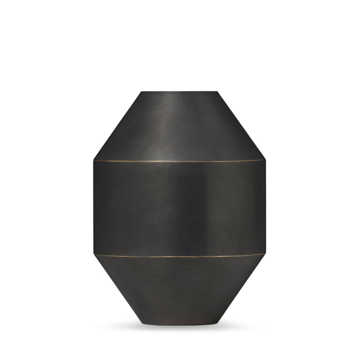 Hydro Vase, H 20 cm, schwarz / oxidiert von Fredericia