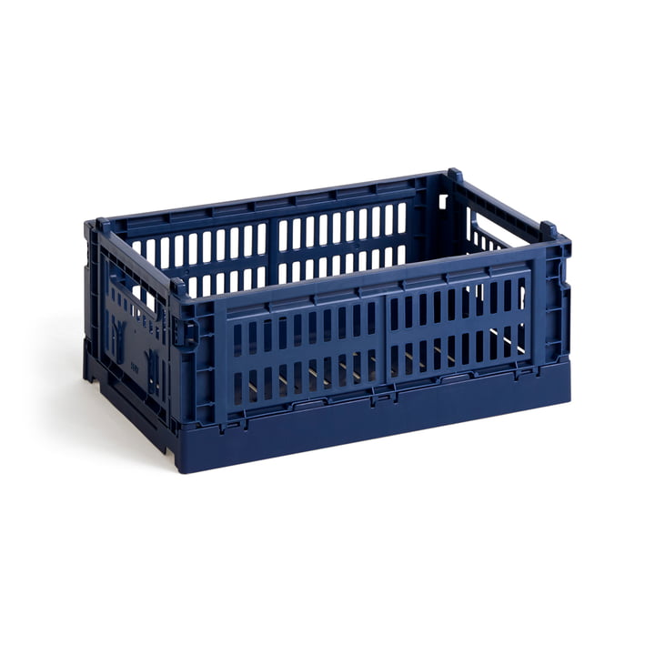 Colour Crate Korb recycelt S von Hay in der Farbe dark blue