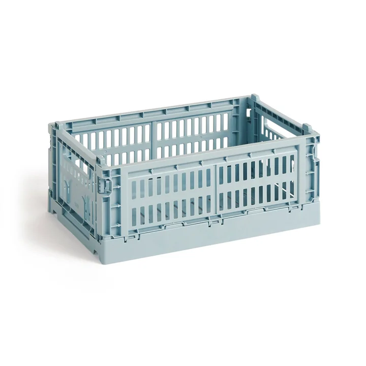 Colour Crate Korb recycelt S von HAY in der Farbe dusty blue