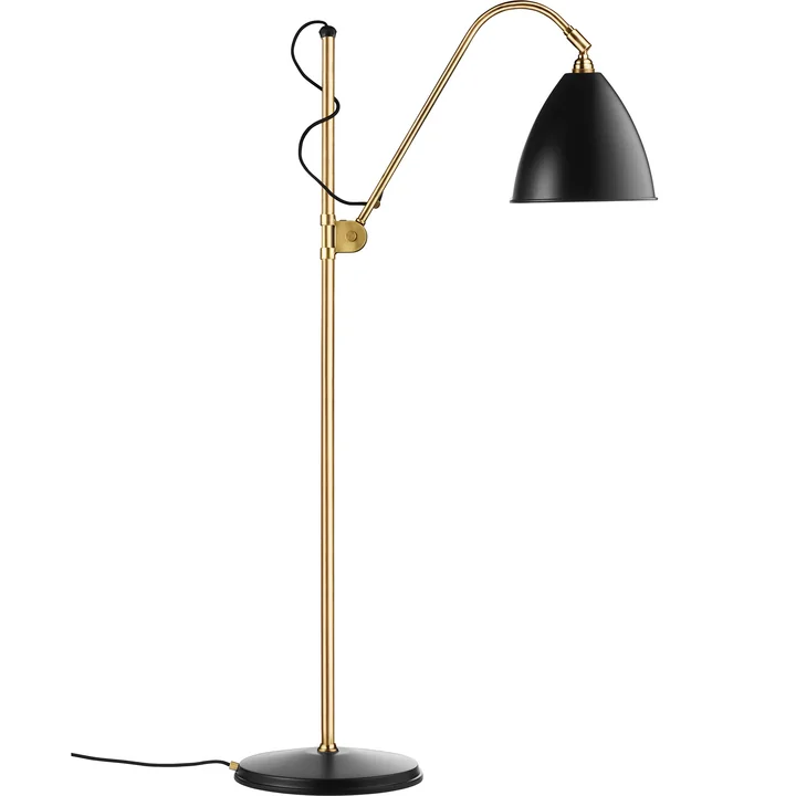 Bestlite BL3 Stehleuchte, Messing / schwarz seidenmatt von Gubi
