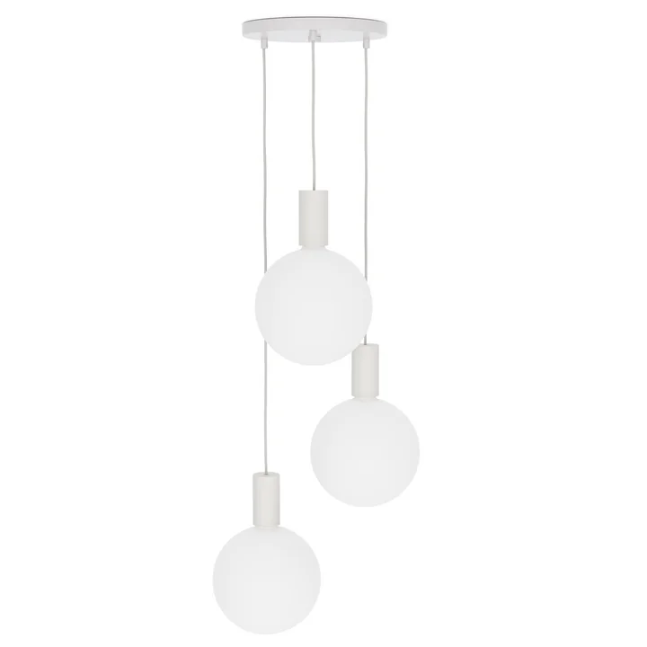 Chalk, Triple Pendelleuchte Set, inklusive 3 x Sphere V LED-Leuchtmittel E27, weiß von Tala