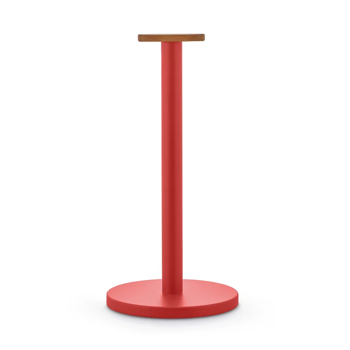 Mattina Küchenrollenhalter von Alessi in der Farbe rot